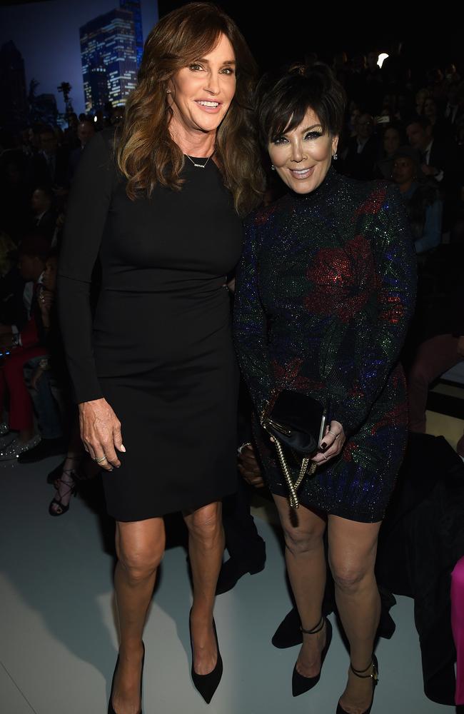 Caitlyn Jenner and Kris Jenner attend the 2015 Victoria's Secret Fashion Show. Picture: Getty