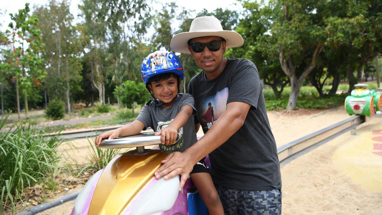 Nick and Aryan Maharaj at Kershaw Gardens.