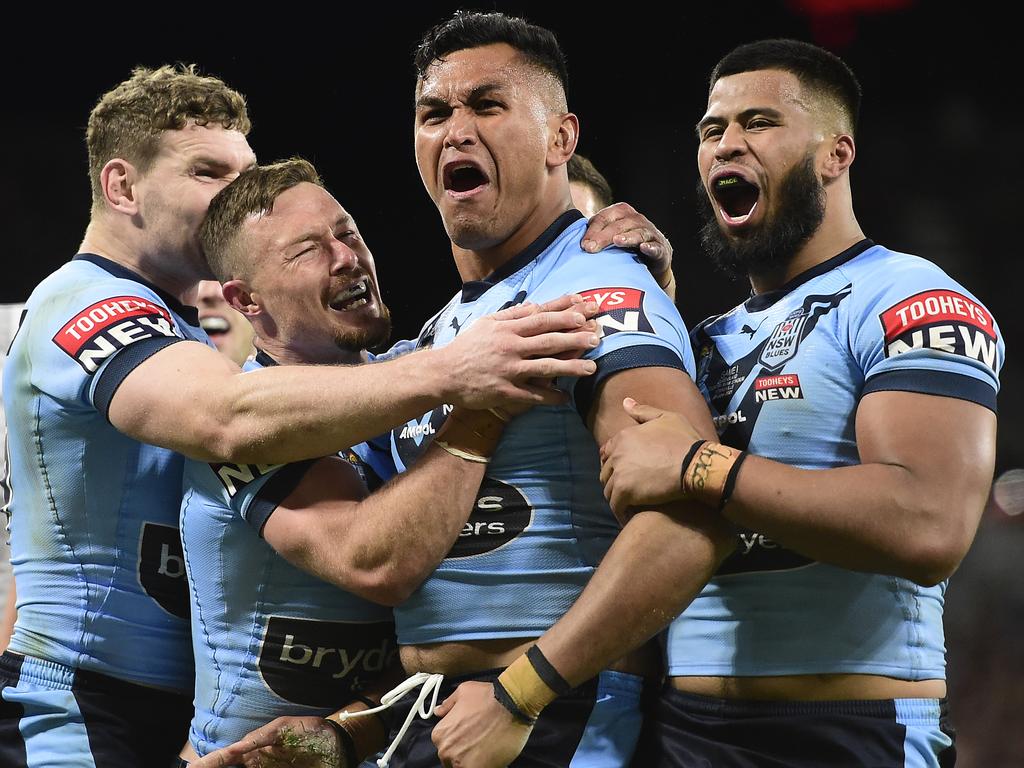 Daniel Saifiti hasn’t played State of Origin since 2021 and since then other star props have emerged at Newcastle. Picture: Getty Images