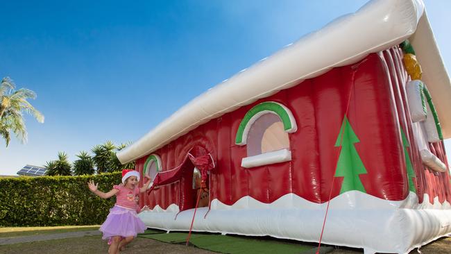 Jumping castle for santa. 11 NOV 2019