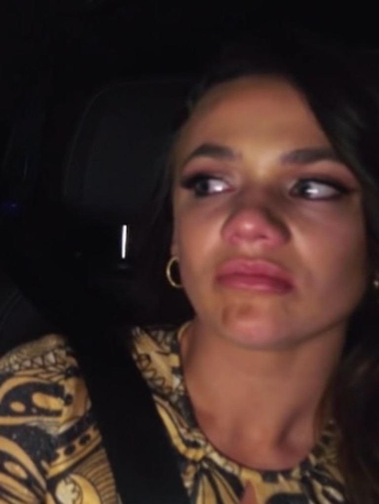 Jasmine is an emotional mess. Source: Network 10