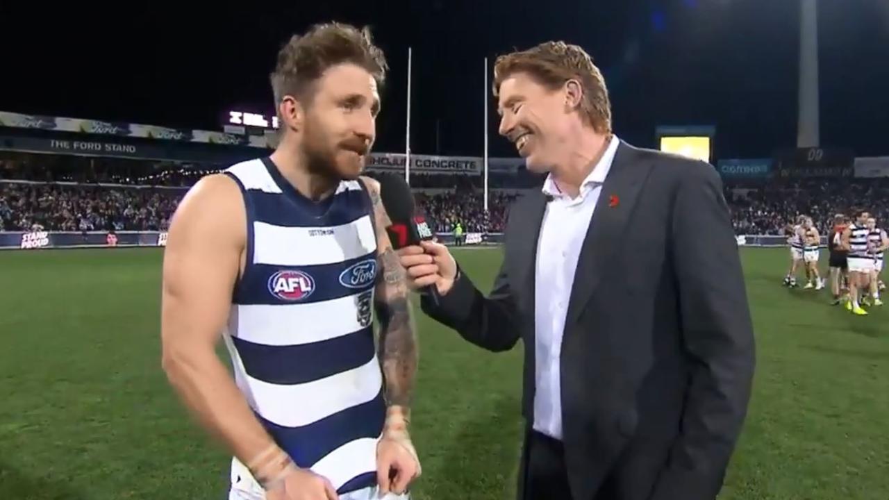 Zach Tuohy's funny post-game interview.