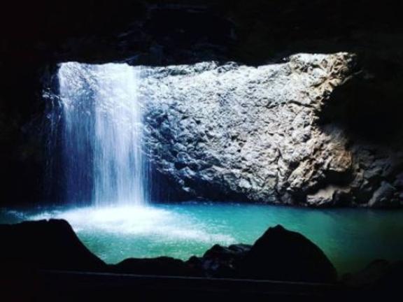 The stunning Natural Bridge on the Gold Coast. Photo: @badblue/Instagram