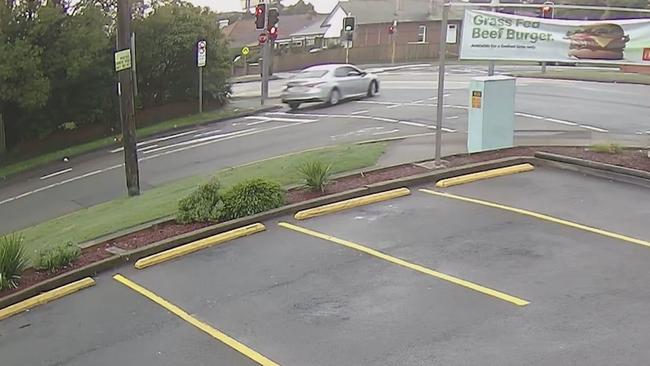 The silver sedan depicted in Bexley. Picture: NSW Police Force