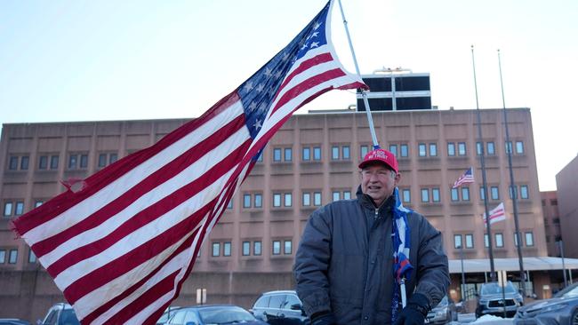 Ben Pollock awaits for the possible release of his children outside of the DC Central Detention Facility on January 20, 2025 in Washington. Donald Trump pardoned January 6 rioters after taking office for his second term as the 47th president of the United States. Picture: Getty Images via AFP