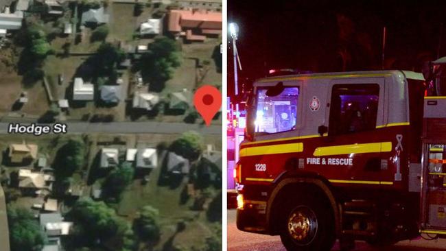 Fireys battled for more than an hour to extinguish a blaze which engulfed a timber home at Goomeri early Tuesday morning.