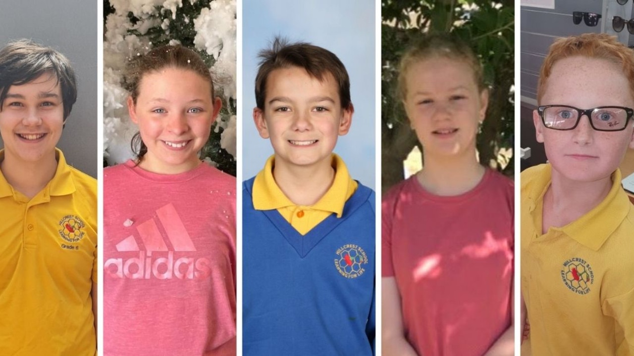 The five children killed at Tasmania’s Hillcrest Primary School.