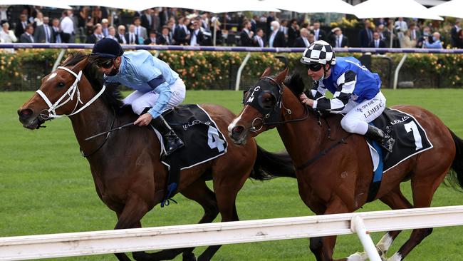 Great House timed his run perfectly to run down Mankayan. Picture: Getty Images