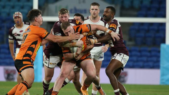 Gold Coast Rugby League Grand Finals held at CBUS Stadium at Robina. A Grade Burleigh Vs Southport Pic Mike Batterham