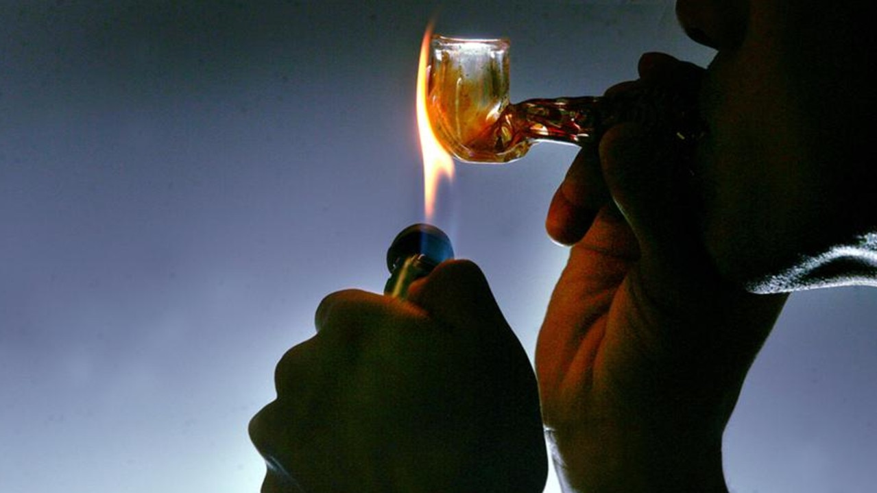 A pipe being used to smoke methamphetamines. Generic image.