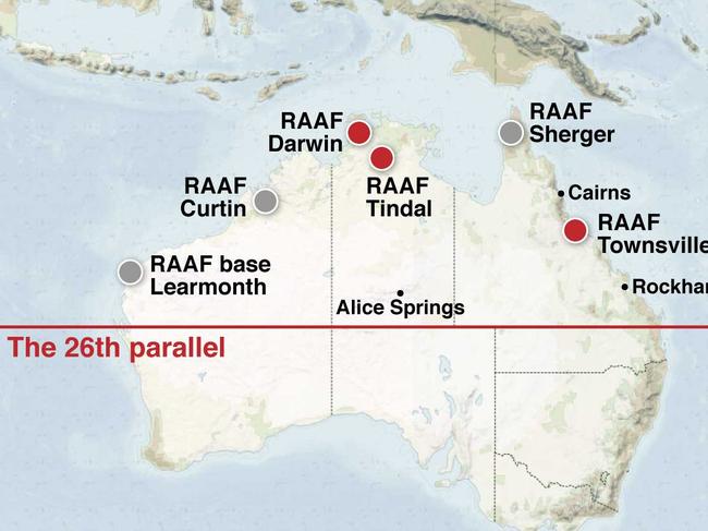 The 26th parallel - defence analysts have said Australia's defence facilities north of this line are lacking.