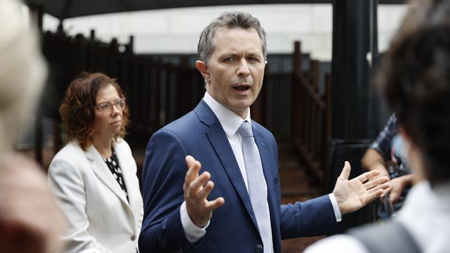 Jason Clare at Papilio Childcare Centre. Picture: Tim Hunter.