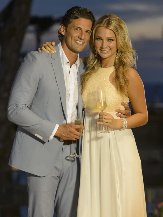 Tim Robards and Anna Heinrich pictured during the show's grand final in Thailand in 2013.