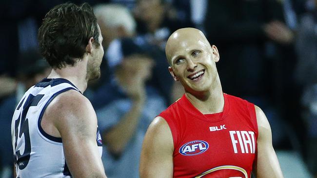 Gary Ablett might soon call Patrick Dangerfield a teammate. Picture: Colleen Petch