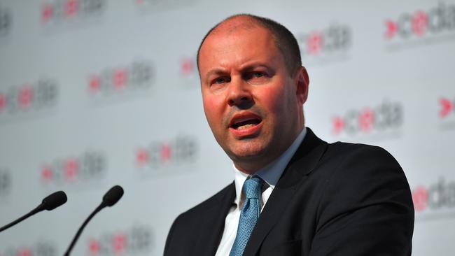 Federal Treasurer Josh Frydenberg given a hint he doesn’t think Westpac’s board and leadership will survive after the bank was accused of millions of breaches. Picture: AAP Image/Steven Saphore.