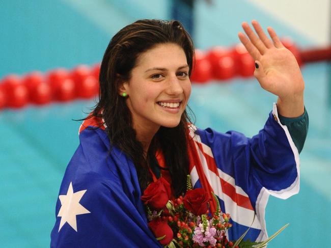 Stephanie Rice won three Olympic gold medals at the 2008 Beijing Games.