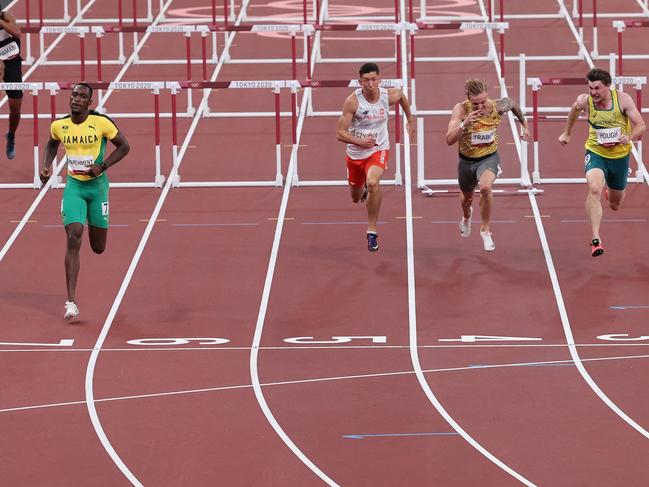 Nicholas Hough expects to be sore following his awkward race on Wednesday. Picture: Giuseppe Cacace/AFP