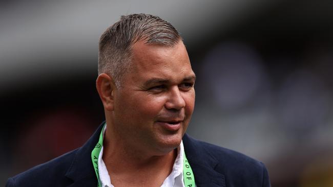 Anthony Seibold has endorsed Flanagan for the Dragons job, even if it means losing a valued assistant during the season. Picture: Cameron Spencer/Getty Images