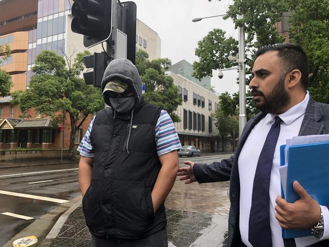 Granville man Kevin Jones (formerly known as Sam Jaderi) leaves court.