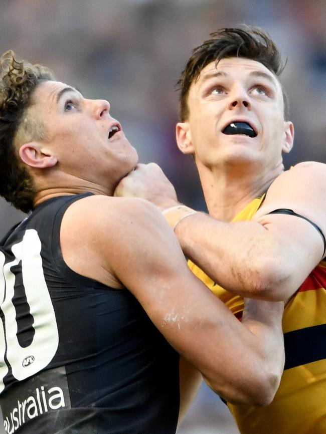 Crows young gun Jake Lever. Picture: AAP Image/Joe Castro