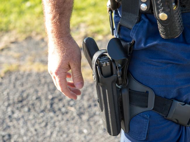 Too far: Martin had everything else dealt with under mental health laws except threatening to shoot his wife with his police gun.