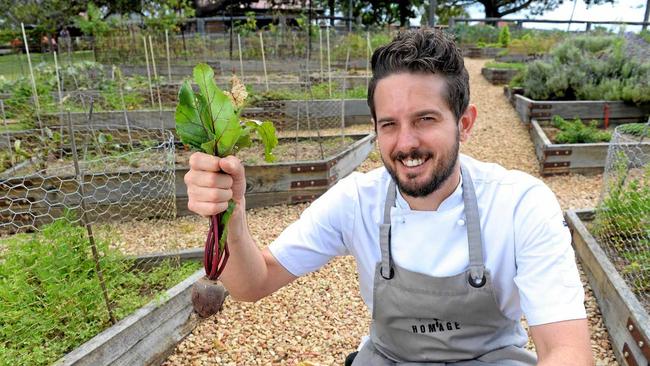 Spicers Hidden Vale Homage restaurant head chef Ash Martin. Picture: Rob Williams