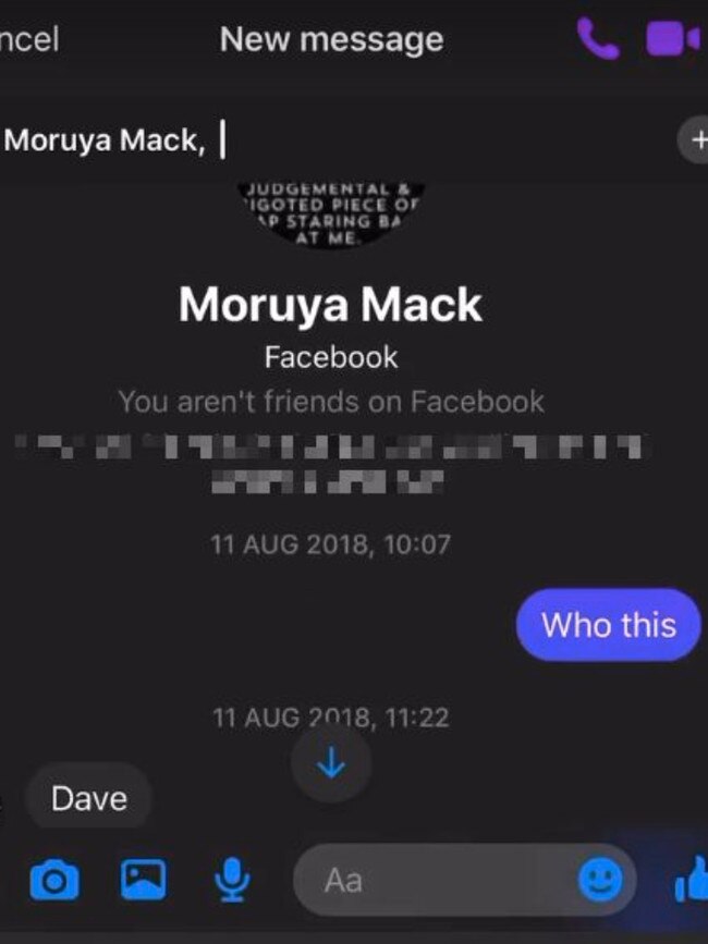 A south coast mother was sent sexual messages by convicted paedophile David Frewin using the alias ‘Moruya Mack’.