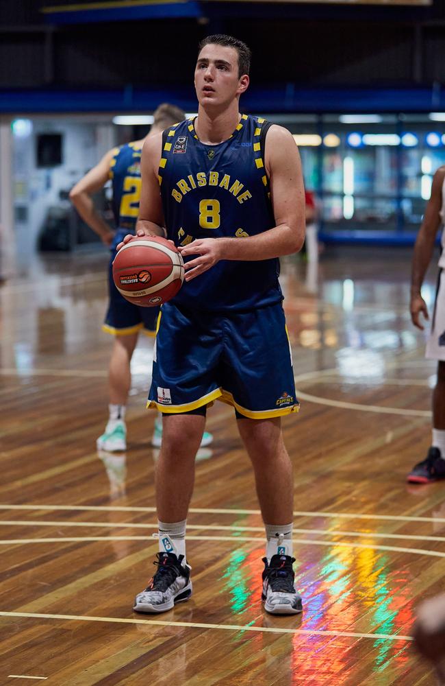 Geordan Papacostas in action. Picture: Basketball Queensland