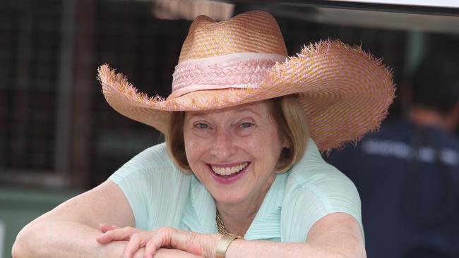 Gai Waterhouse arrives at the Magic Millions sales . Picture Glenn Hampson