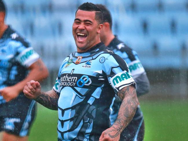 Cronulla Shark Andrew Fifita has caused outrage over his support of a killer. Picture: Cameron Richardson