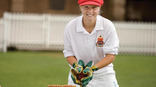 Healy got the gloves on early for Barker College, pictured here in 2006.