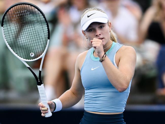 Australian teenager Emerson Jones has put her name on the map with an early Adelaide International upset. Picture: Mark Brake/Getty Images