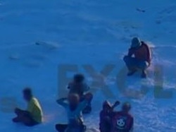 The group of fishermen have been rescued from a remote island off the coast of WA. Photo: 7 News