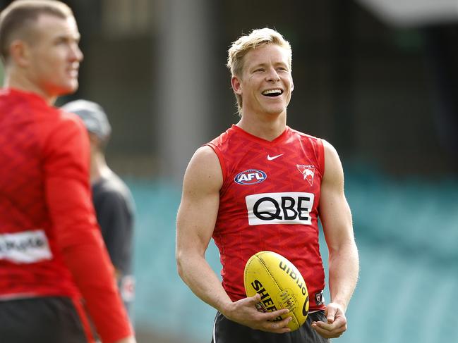 SuperCoach teams will have to cope without Isaac Heeney in round 12. Picture: Phil Hillyard