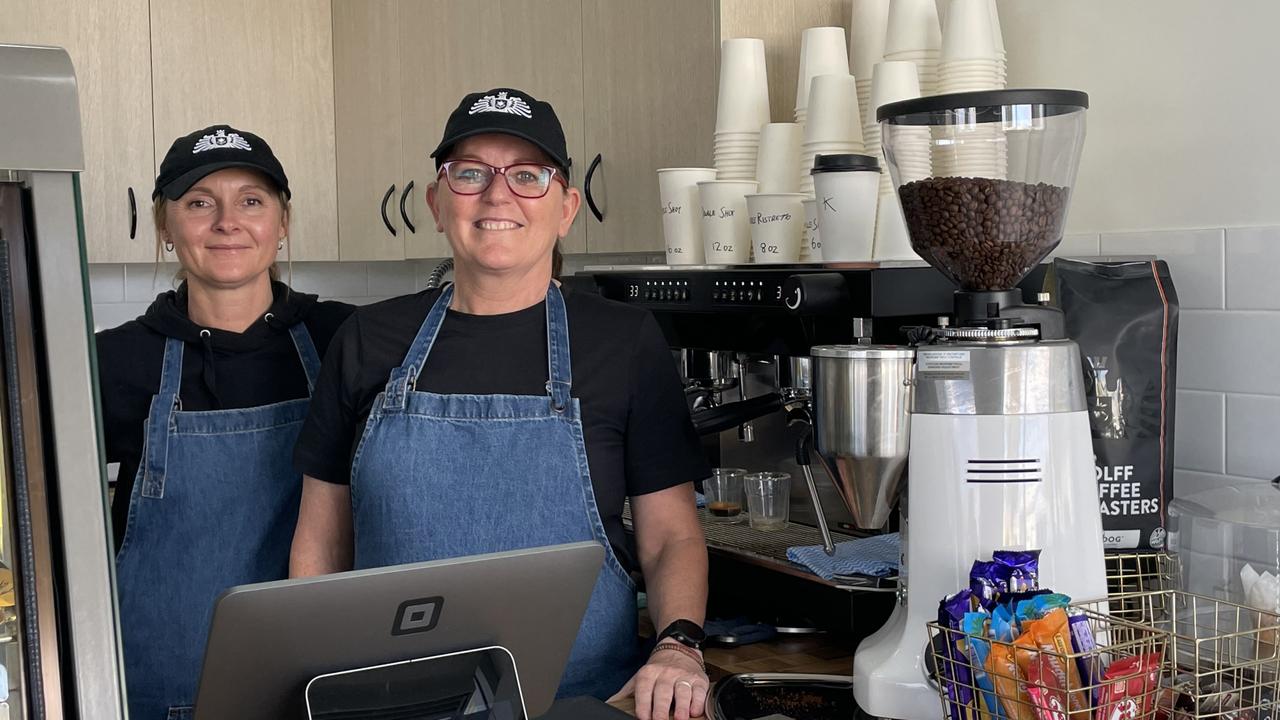 Barista Hayley Pritchard and owner of Coffee Consult Kim Thomas, July 2022. Picture: Emily Devon