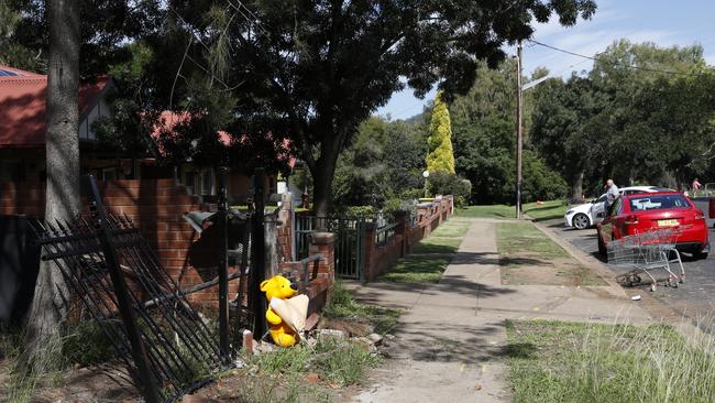 Where the boys died on Warne Street. Picture: Jonathan Ng