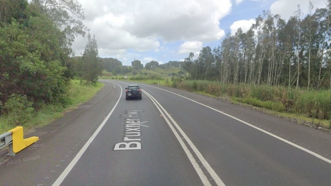 Bruxner Hwy at Uralba where Lovepreet Singh, 31 failed to take the bend and ploughed into the drivers side door of Lindendale grandfather Peter Johnston, 61, killing him on January 8, 2022.