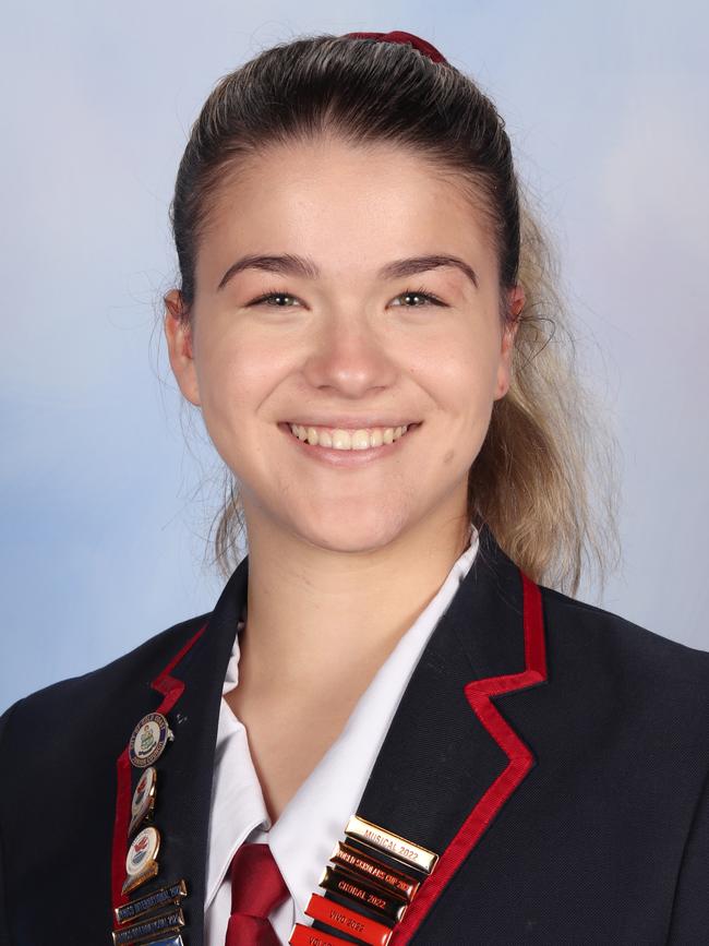 Laila Chequer de Souza has been announced as a high achiever at Hillcrest Christian College for 2023. Picture: Supplied