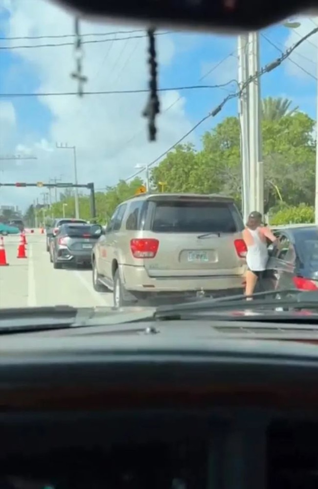 The woman ran back to rescue her vehicle. Picture: Andrew.S/Tiktok