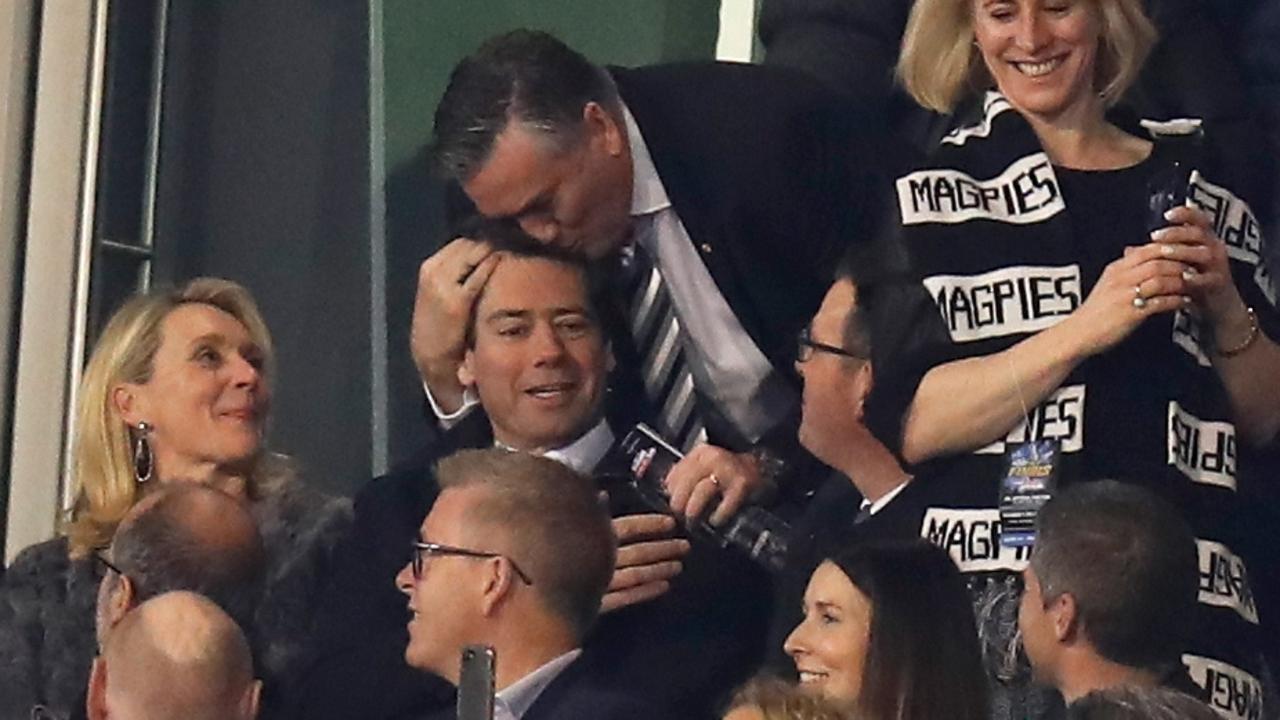 Gillon McLachlan says he had no knowledge that Heritage Round would be cancelled – information Eddie McGuire says he was privvy to while acting as Collingwood president. Picture: Michael Willson/AFL Media