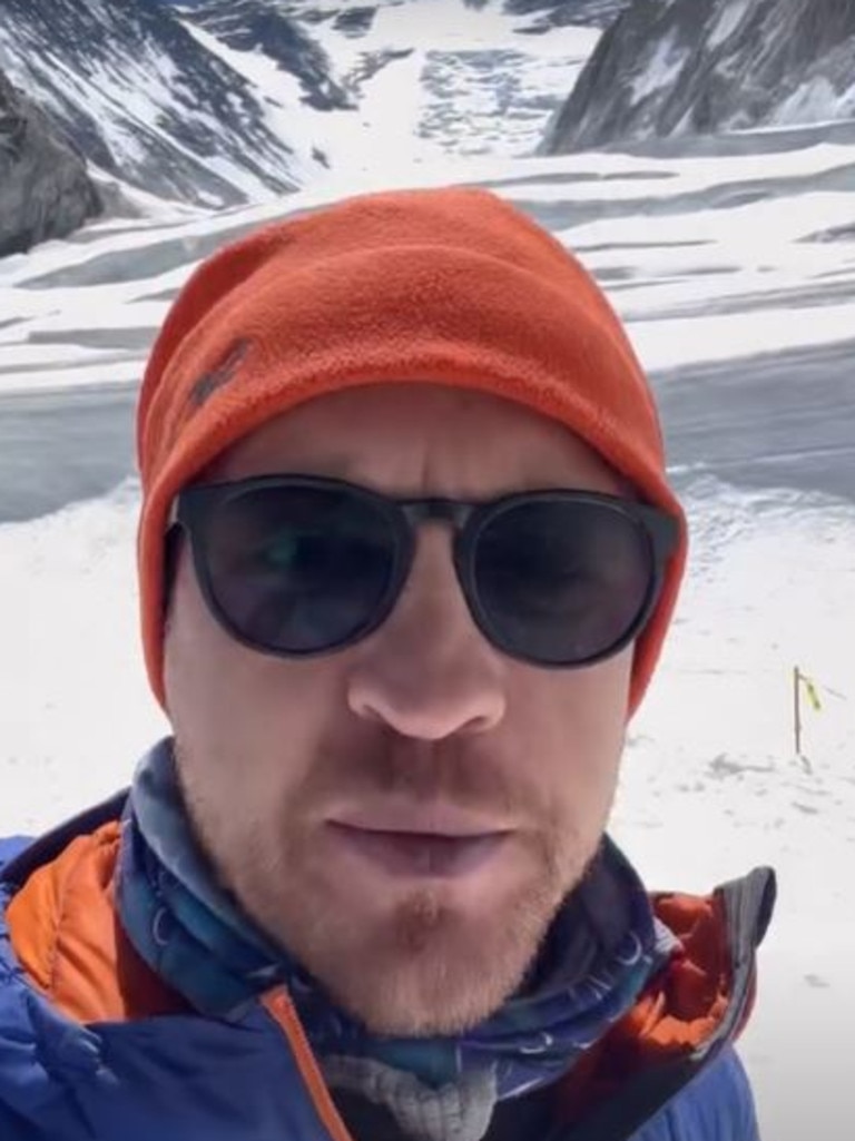 Mr Paterson, 40, had been actively posting on social media before and during the climb of Mount Everest.