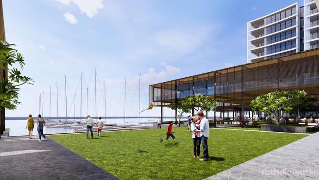 Artistic impressions of what the Newport Marina development would like if approved. Image: Rothelowman