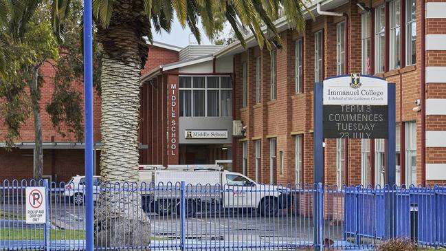 Immanuel College, in Novar Gardens, has increased its year 12 fee to $23,716 in 2025. Picture: Matt Loxton