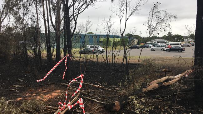 The aftermath of a fire at Kurri Kurri in 2017. Brothers Craig and Joshua Lambkin were sentenced to jail for several deliberately lit fires Picture: Peter Lorimer