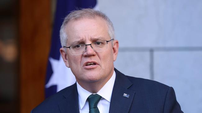 Scott Morrison in Canberra on Monday. Picture: Gary Ramage