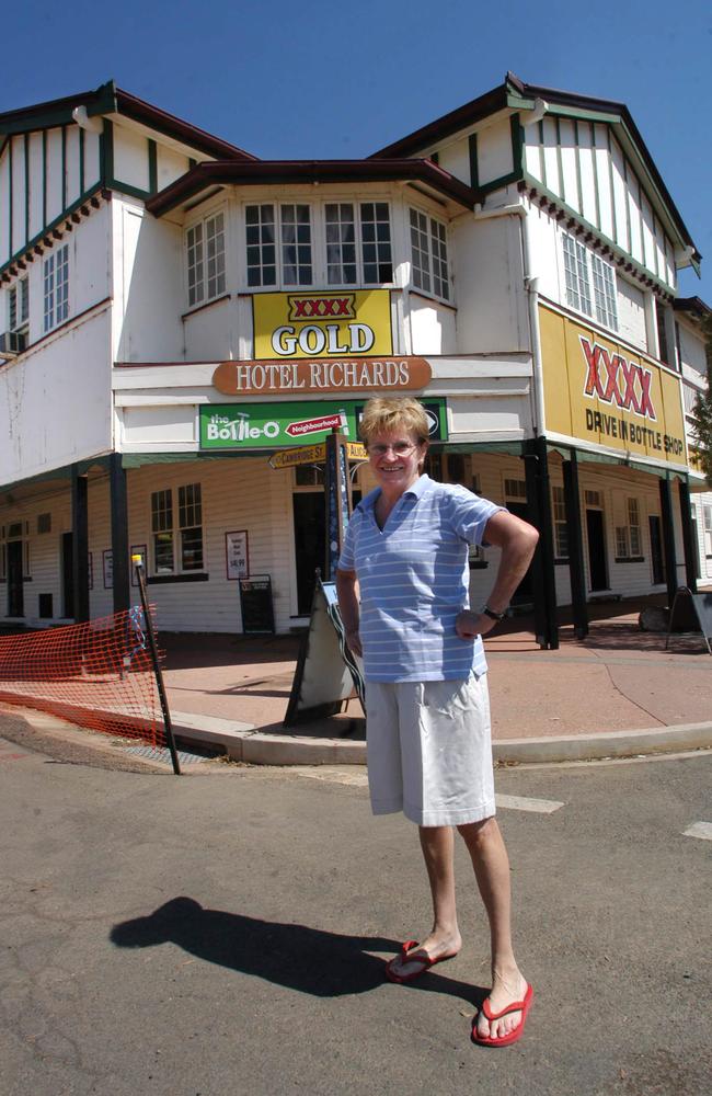 Irene Struthers at the Hotel Richards in Mitchell