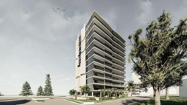 Artist impression of the new proposed Komune development at Coolangatta