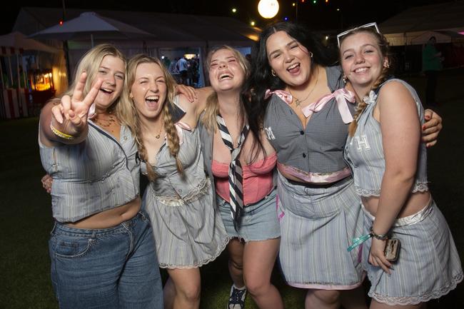 Schoolies celebrate at Victor Harbor. Picture: Brett Hartwig