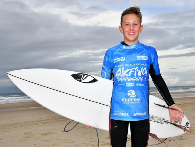 Henry DowlingThe finals of the boys individual events at the Australian Interschools Surfing Championships Friday May 24, 2024. Picture, John Gass