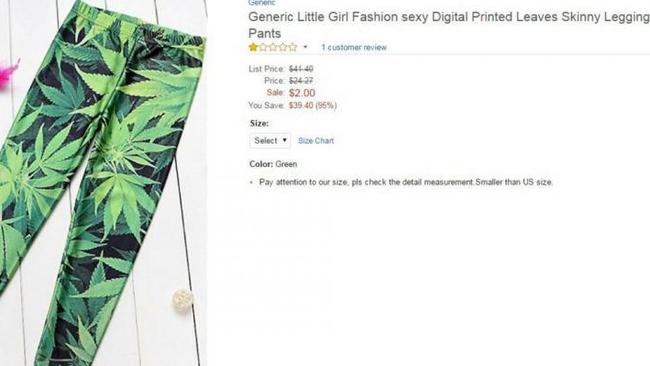 Anti drug campaigners are furious about the “digital leaf” pattern.